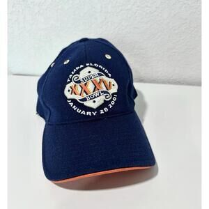 American Needle Navy Blue Vintage Superbowl Ballcap XXV Tampa Florida Size S/M